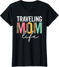 Traveling Mom Life Leopard Cheetah Funny Traveling Mama Apparel Streetwear Style US Top Pick