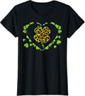 Leopard Print Shamrock Heart Cheetah St Patricks Day Women Apparel High Search Demand US Top Pick