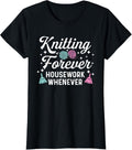 Knitting Forever Housework Whenever Yarn Crochet Women Yarn Supply | High Search Volume | Best Seller Choice