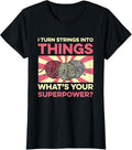 I Turn Strings Into Things Yarn Crochet Crocheting Knitting Yarn Supply | Viral US Pick | High CTR Title