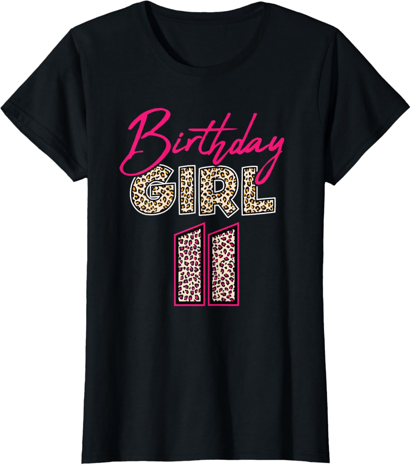 11th Birthday Girl Leopard 11 Years Old Apparel Premium Print Best Seller Look