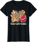 Peace Love Tennis Lover Outfit Cheetah Print Girls Tennis Apparel Viral TikTok Find Fan Favorite