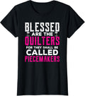 Womens Quilting Sewing Yarn Blessed Are The Quilters Gifts Women Yarn Supply | Trending 2025 | Customer Favorite
