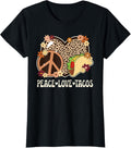 Peace Love Tacos Cheetah Print Taco Tuesday Women Taco Lover Apparel Viral TikTok Find Everyday Wear