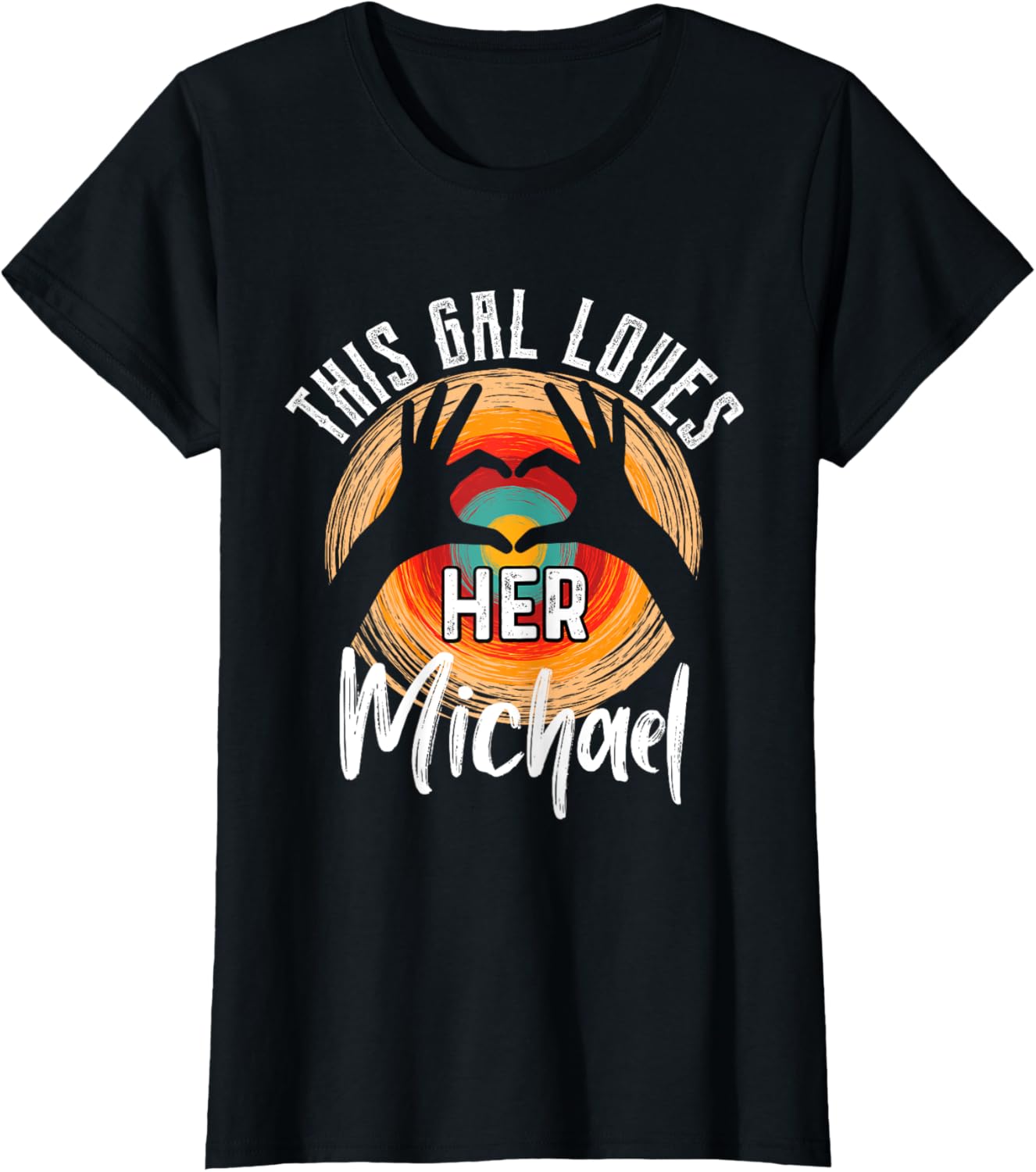 This Gal Loves Her MICHAEL T-Shirt Name MICHAEL T-Shirt | Perfect Gift Idea