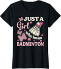 Just A Girl Who Loves Badminton Cheetah Print Girl Badminton Apparel Viral TikTok Find Fan Favorite