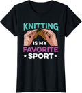 Knitting Is My Favorite Sport Yarn Knit Needle Distressed Yarn Supply | Viral US Pick | High CTR Title