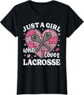 Just A Girl Who Loves Lacrosse Cheetah Print Girls Lacrosse Apparel Premium Print Best Seller Look