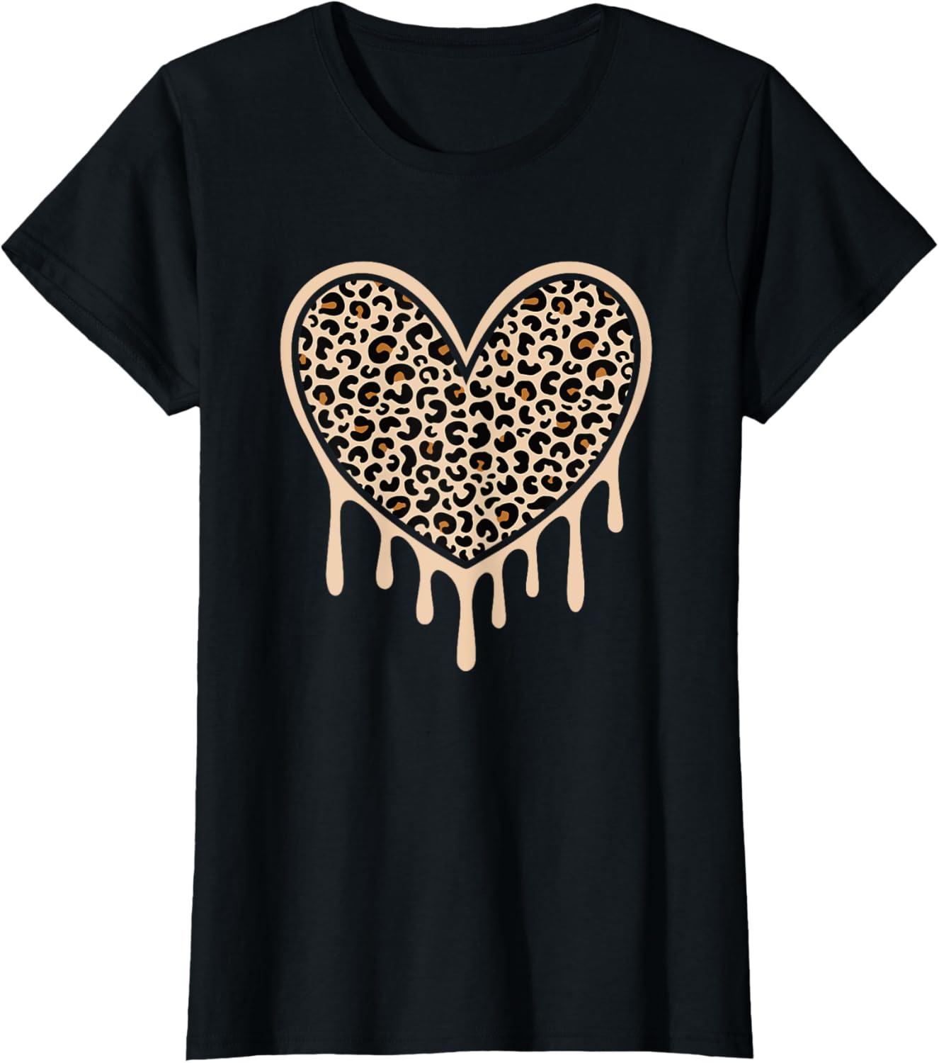 Cute Leopard Print Heart Leopard Cheetah Pattern Women Girls Apparel Comfort Fit US Top Pick
