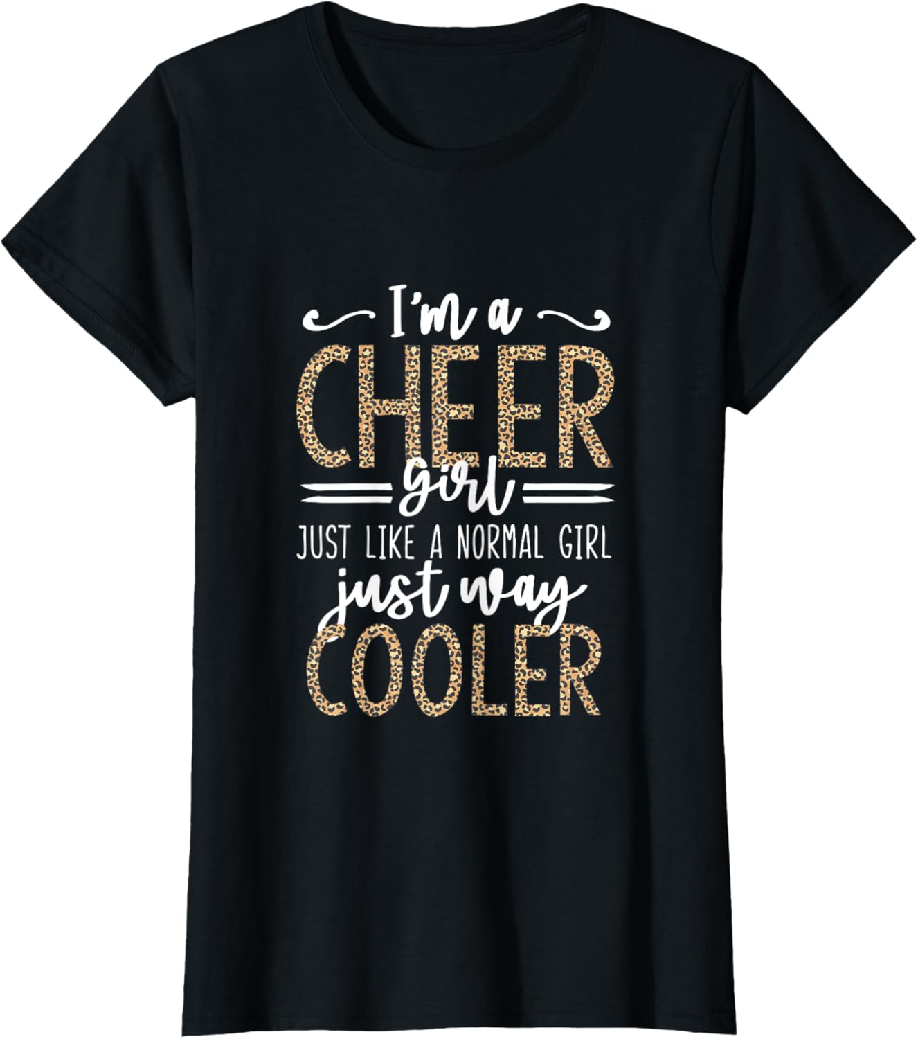 Funny Cheerleading Girl Leopard Cheetah Print Cheer Girl Apparel High Search Demand Gift Ready