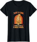 Just A Girl Who Loves Cheetahs Africa zookeeper Apparel Comfort Fit Gift Ready
