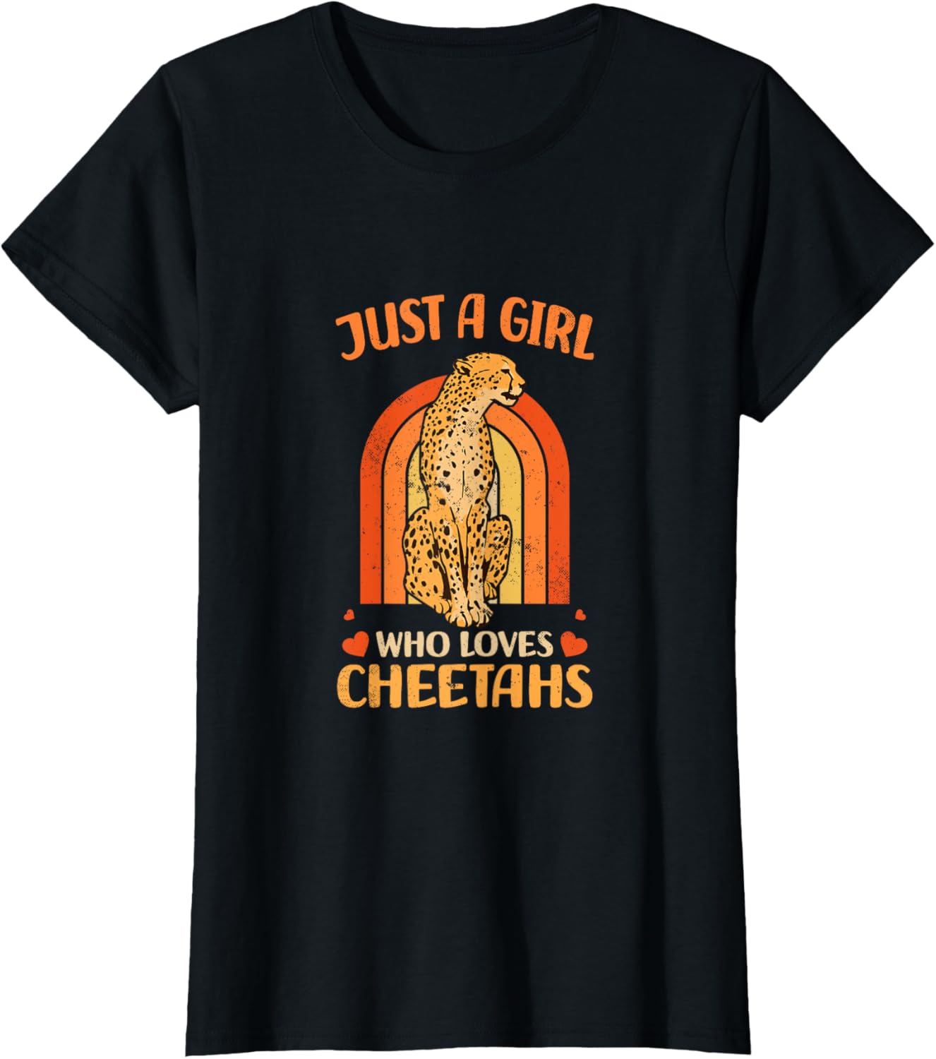 Just A Girl Who Loves Cheetahs Africa zookeeper Apparel Comfort Fit Gift Ready