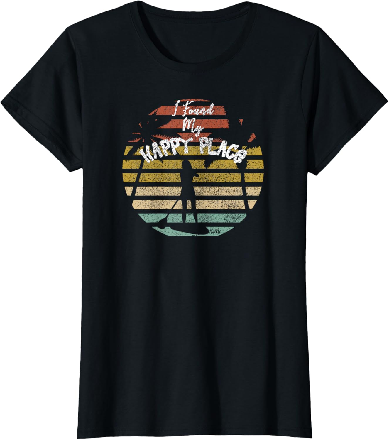 Women Kids SUP Shirt I Found My Happy Place Stand Up Paddle T-Shirt | Trending 2025 | Customer Favorite