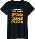 Womens Queen Make Pizza Funny Pizza Maker Apparel | US Viral Style | Comfort Daily Wear