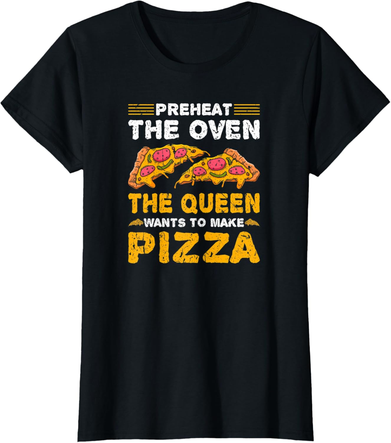 Womens Queen Make Pizza Funny Pizza Maker Apparel | US Viral Style | Comfort Daily Wear