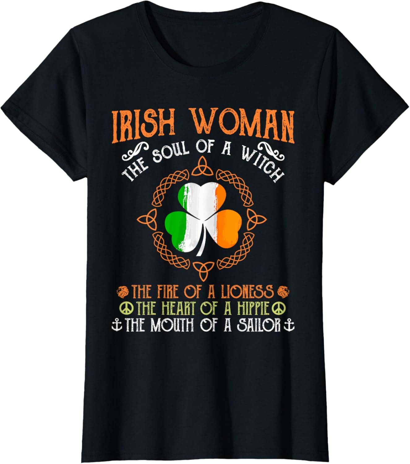 Irish Woman The Soul of A Witch Tshirt St Patrick's Day Gift T-Shirt | Trending 2025