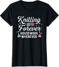 Knitting Forever Housework Whenever Yarn Crochet Distressed Yarn Supply | High Search Volume | Best Seller Choice