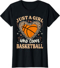Just A Girl Who Loves Basketball Cheetah Print Basketball Apparel Comfort Fit Best Seller Look