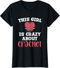 This Girl Is Crazy About Crochet Heart Yarn Yarn Supply | Premium Quality | Best Seller Choice