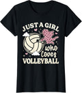 Just A Girl Who Loves Volleyball Cheetah Print Volleyball Apparel Streetwear Style Hot Right Now