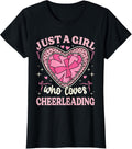 Just A Girl Who Love Cheerleading Cheetah Print Cheerleading Apparel High Search Demand Hot Right Now