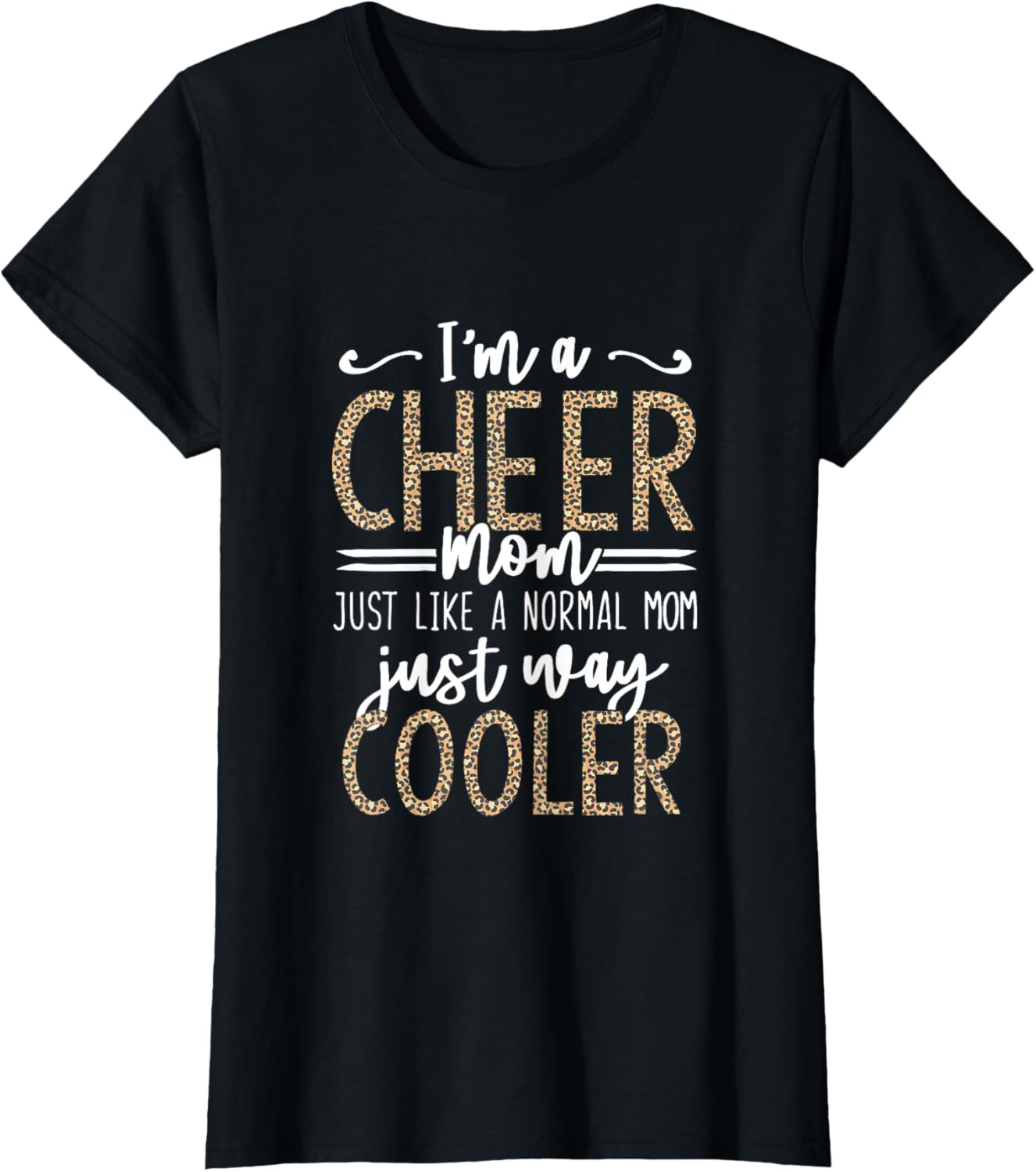 Funny Cheerleading Mother Leopard Cheetah Print Cheer Mom Apparel Trending US Gift Ready