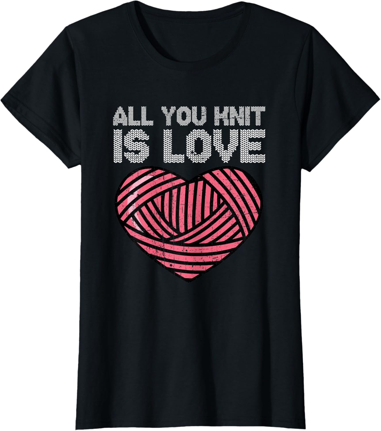 Knitting All You Knit Is Love Yarn Valentine's Day Grunge Yarn Supply | Viral US Pick | Best Seller Choice