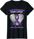 Womens Cute Purple Lupus Awareness Shirts Women Heart Cheetah Print T Shirt Premium Print Gift Ready