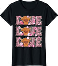 Love Cow Women Teen Girls Kids Cow Lover Outfit Cute Cow T Shirt Viral TikTok Find Best Seller Look