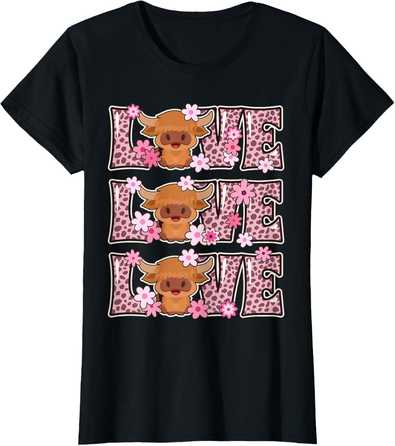 Love Cow Women Teen Girls Kids Cow Lover Outfit Cute Cow T Shirt Viral TikTok Find Best Seller Look