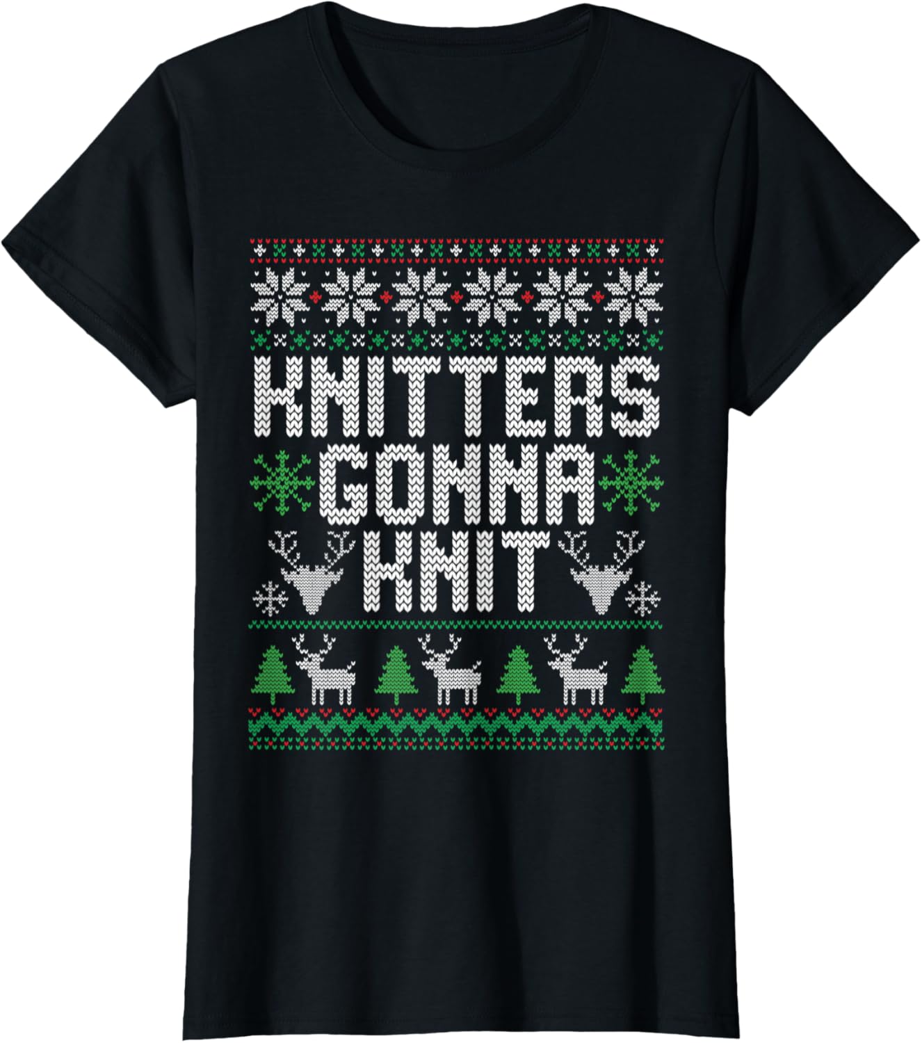 Womens Knitters Gonna Knit. Yarn Lover Knitting Christmas Pajama Yarn Supply | Premium Quality | Perfect for Crafters