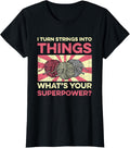 I Turn Strings Into Things Yarn Crocheting Knitting Grunge Yarn Supply | High Search Volume | Customer Favorite