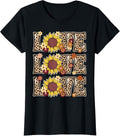 Love Sunflower Lover Outfit Women Kids Teen Girl Cute Hippie T Shirt Comfort Fit Gift Ready