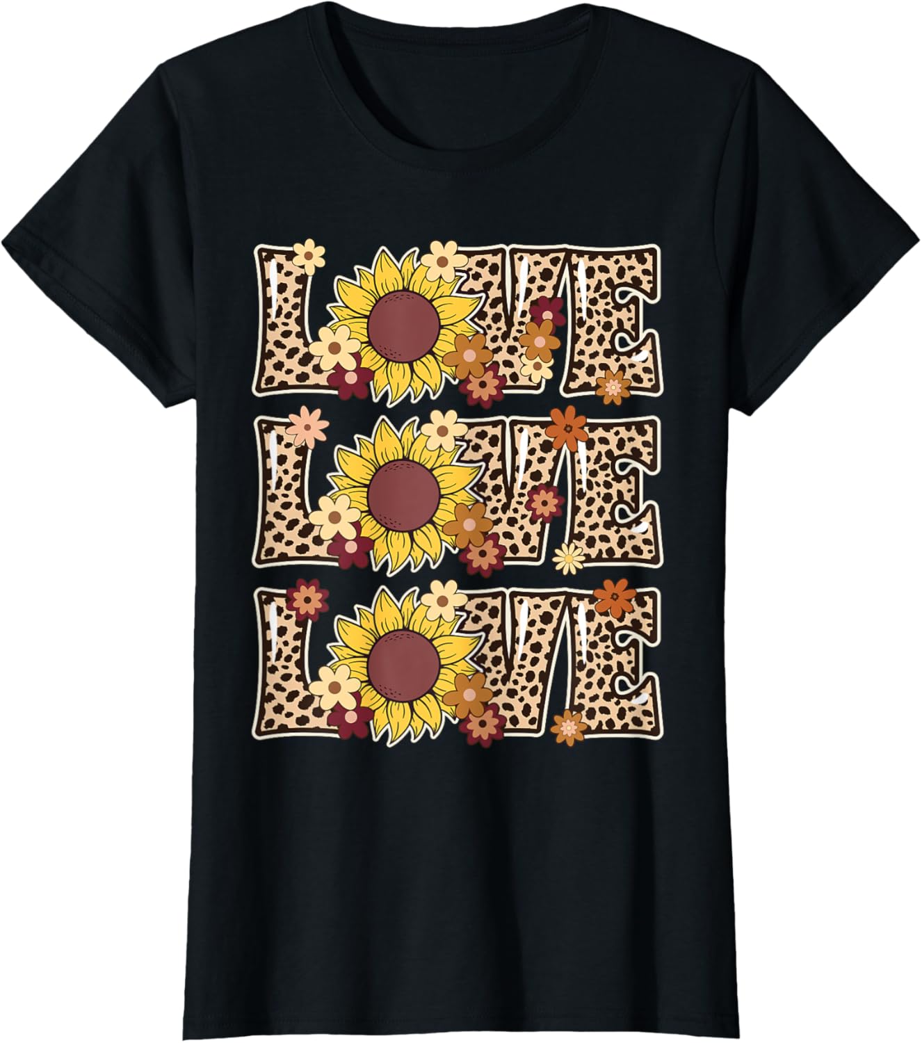 Love Sunflower Lover Outfit Women Kids Teen Girl Cute Hippie T Shirt Comfort Fit Gift Ready