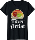 Womens Funny Knitting Shirt Knitter Crochet Yarn Fiber Artist Gift T-Shirt | High Search Volume | Customer Favorite