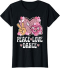 Peace Love Dance Lover Cheetah Print Women Girl Cute Dancing Apparel Comfort Fit Gift Ready