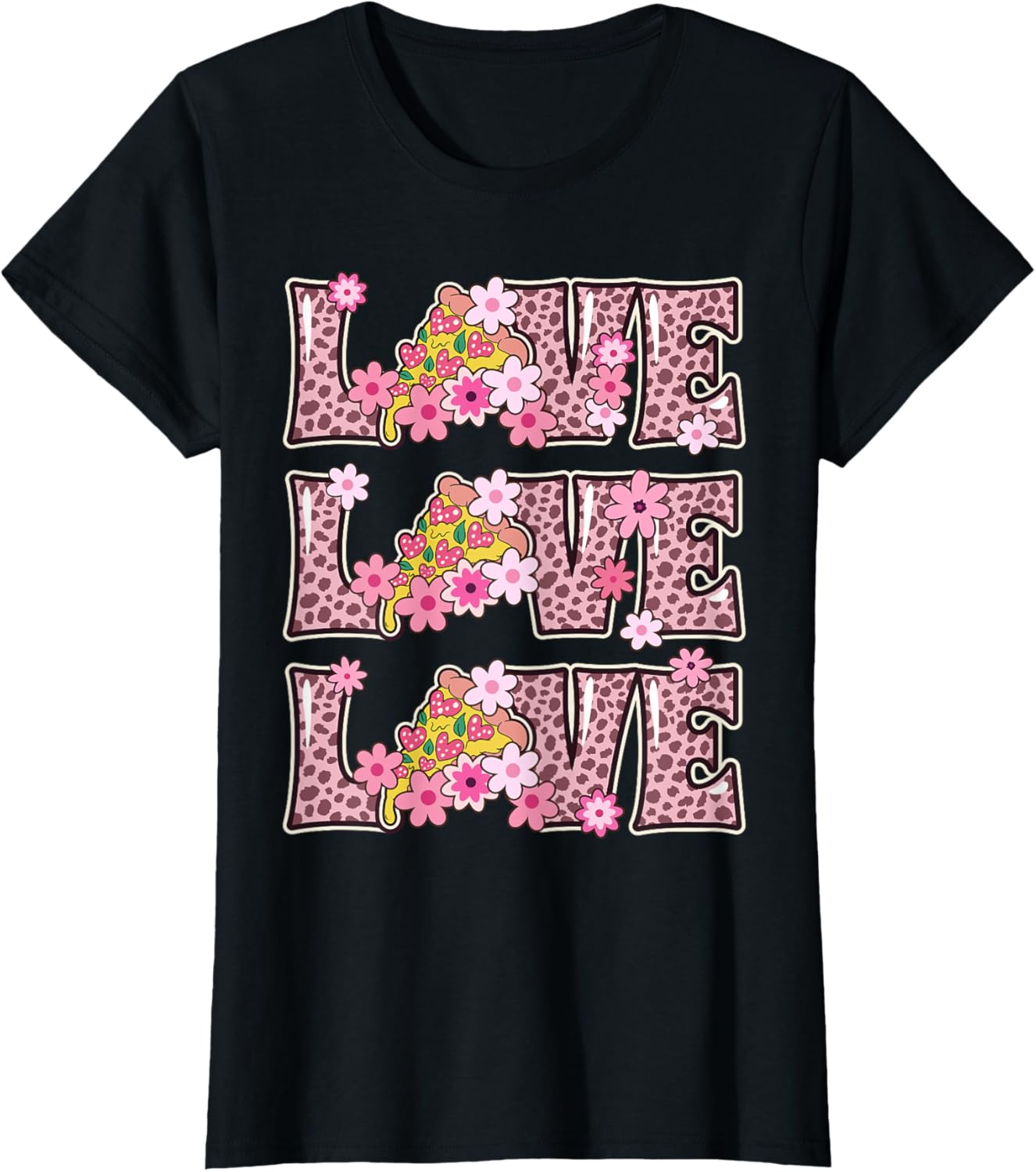Love Pizza Lover Outfit Women Teen Girls Kids Cute Pizza T Shirt Viral TikTok Find US Top Pick
