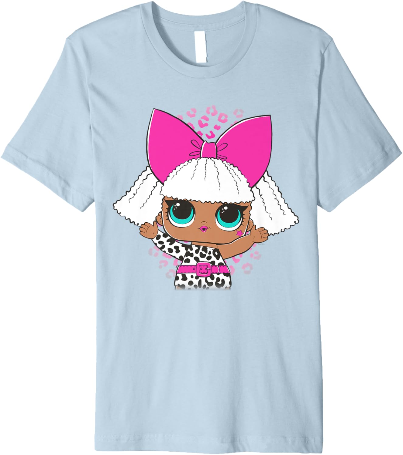 L O L Surprise Diva Cheetah Print Pink Premium Apparel Trending US Everyday Wear
