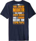 Tool & Die Maker Toolmaker Anger Issues Tool and Die Maker Premium Apparel | US Viral Style | Comfort Daily Wear
