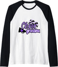 Cheer Grandma Shirt Megaphone Purple Leopard Cheetah Print Raglan Baseball Tee T Shirt Streetwear Style Gift Ready