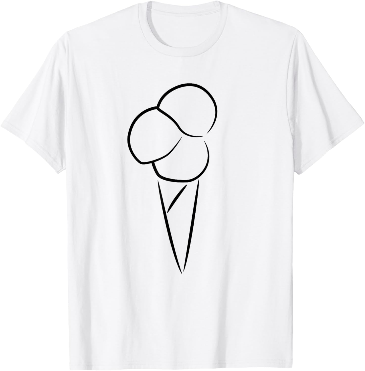 Ice Cream Sketch Ice Cream Maker Frozen Dessert T-Shirt for Men Women Kids T-Shirt | Trending 2025 | Must-Have Style