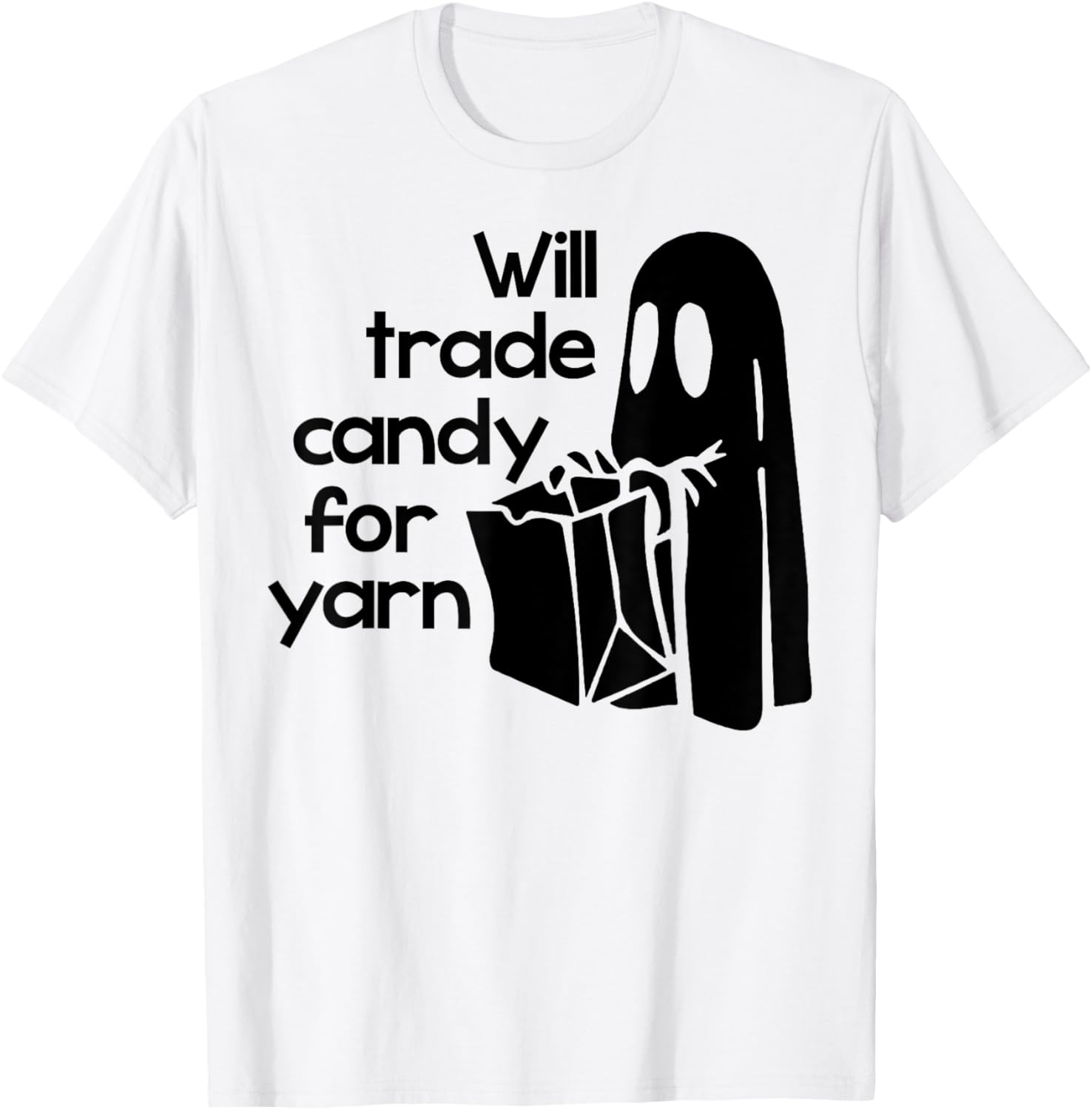 Will Trade Candy For Yarn Funny Ghost Halloween Yarn Supply | High Search Volume | High CTR Title
