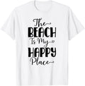 The Beach Is My Happy Place Tropical Summer Vacation Men Women Kids Apparel | Premium Quality | Top Rated Comfort