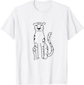 Cheetah Cute Drawing Sketch Wildcat Safari Apparel Streetwear Style US Top Pick