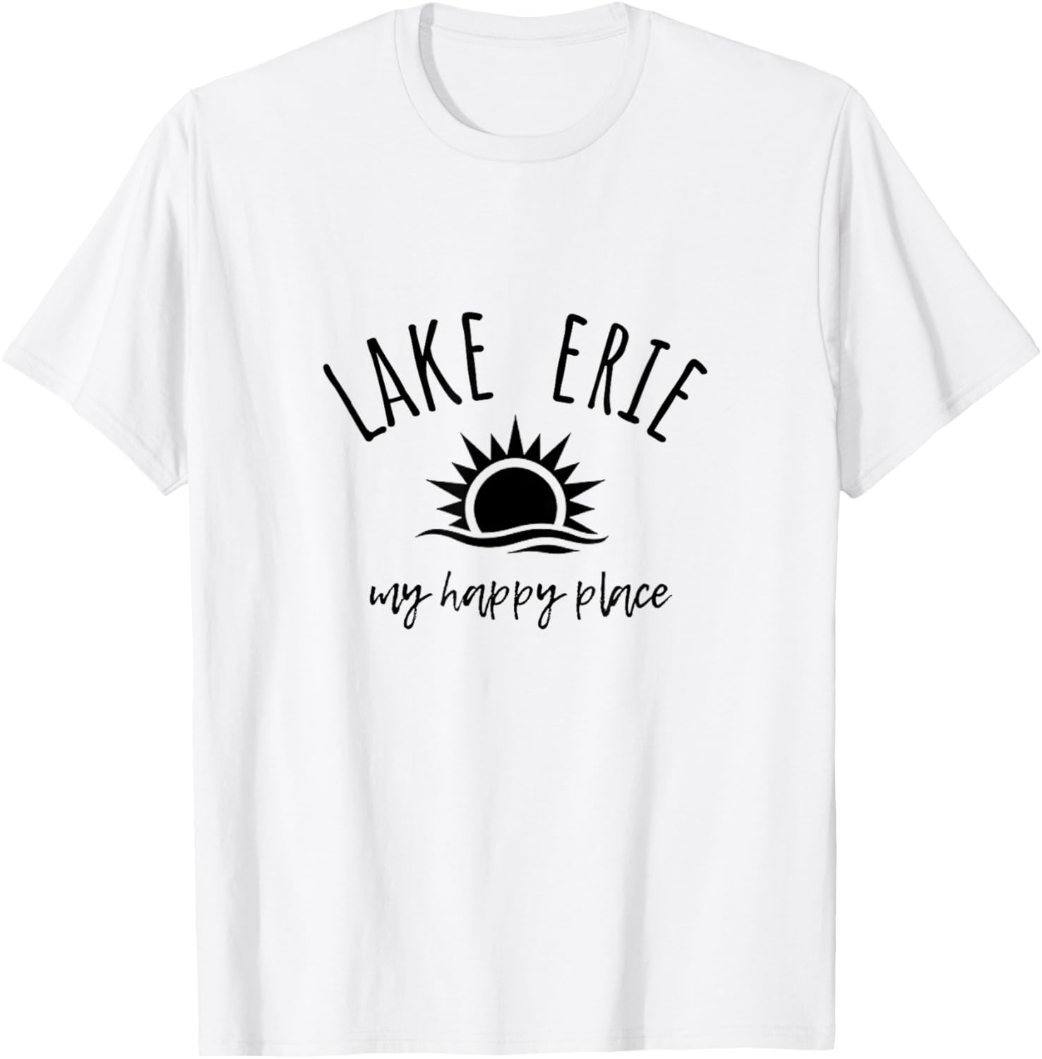 Lake Erie Great Lakes My Happy Place Boating Fishing Camping Apparel | US Viral Pick | Aesthetic Casual Look