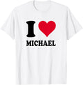 Red Heart I Love Michael Apparel | Trending 2025