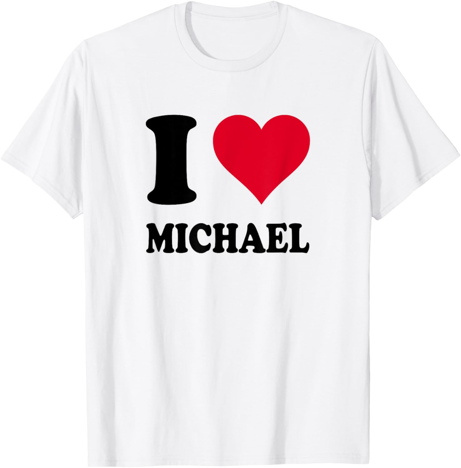 Red Heart I Love Michael Apparel | Trending 2025