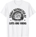 Easily Distracted By Cats And Yarns Crocheting Yarn Crochet Yarn Supply | Trending 2025 | Customer Favorite