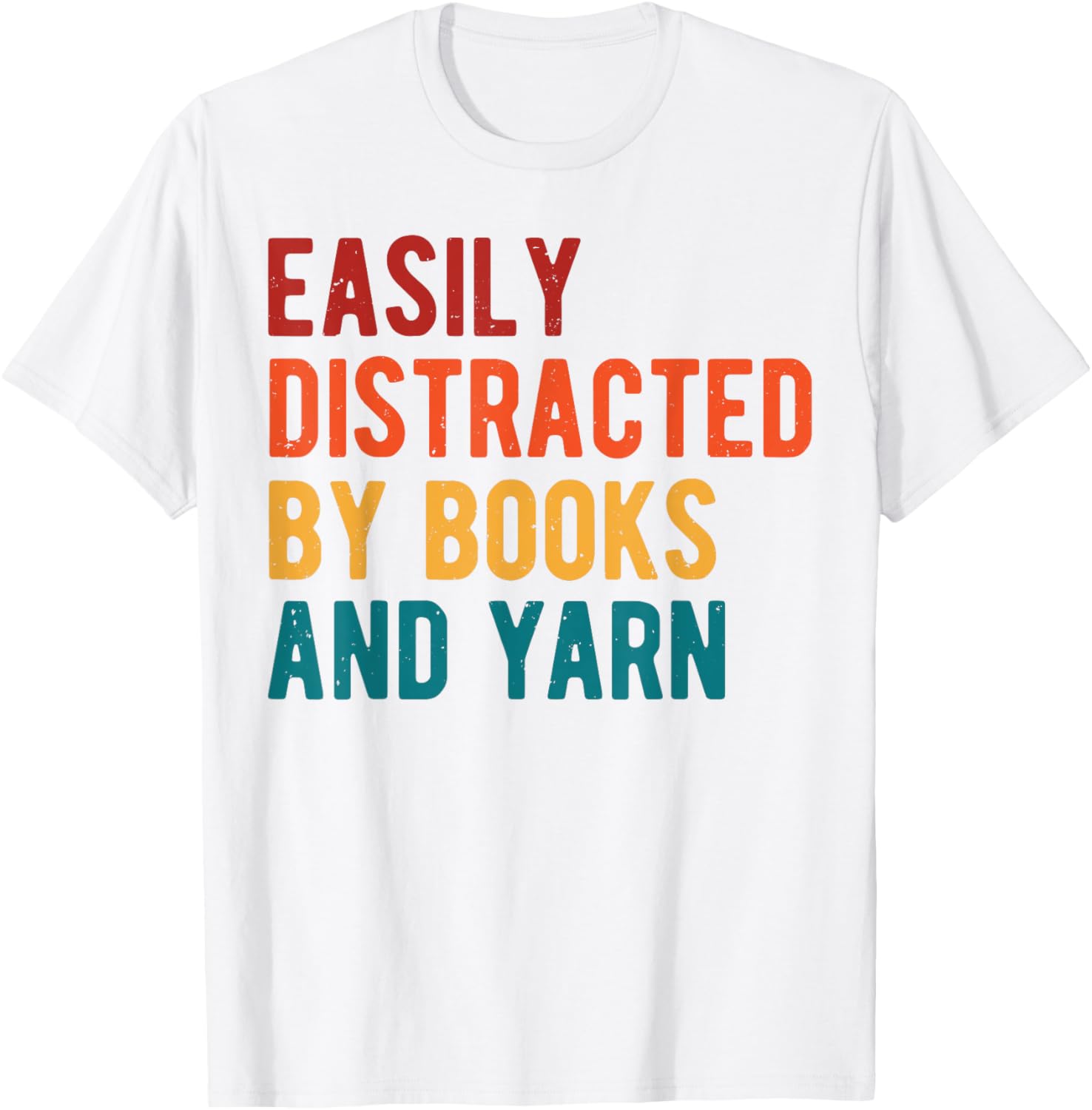 Funny Knitting Book Lover Easily Distracted by Books & Yarn Yarn Supply | Premium Quality | Best Seller Choice