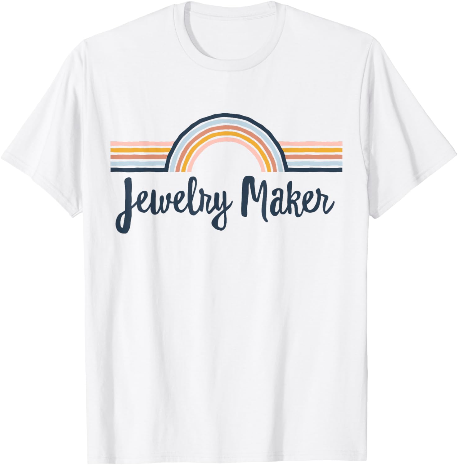 Jewelry Maker boho Rainbow, Cool Matching Jewelry Maker Apparel | US Viral Style | Perfect Gift Idea